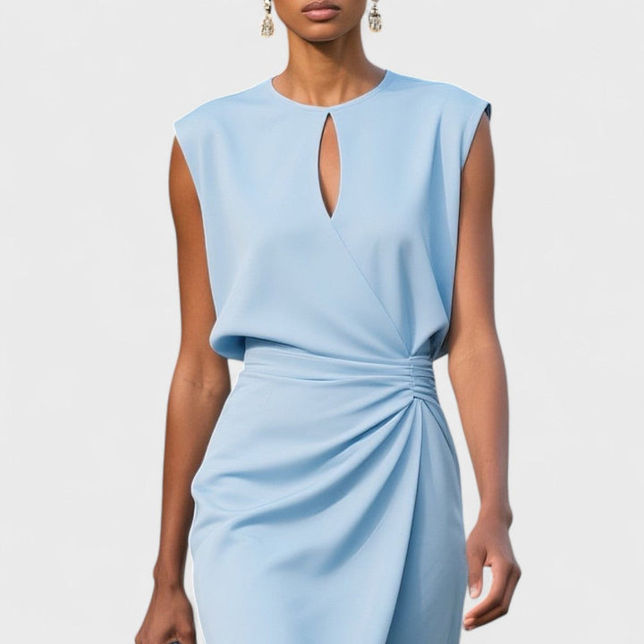 Sophia | Wedding Guest Ruched Midi Dress