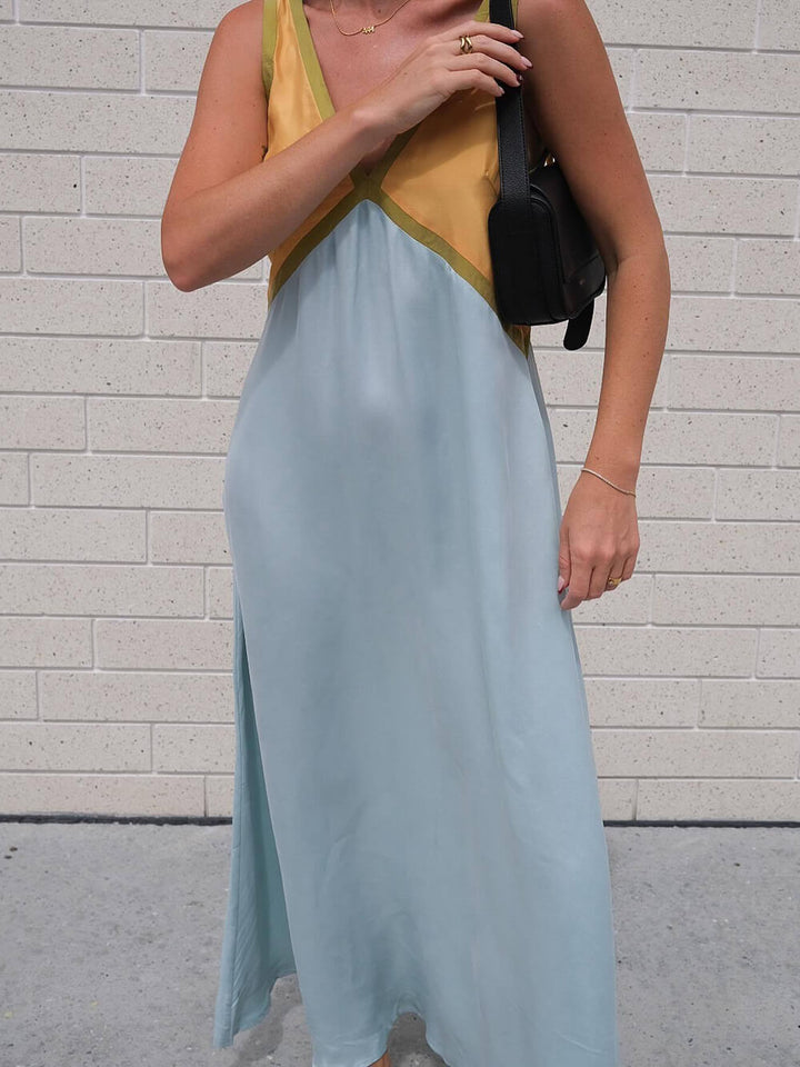 Sophia | Sleeveless Empire Waist Maxi Dress