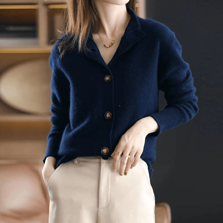 Naomi | Button Front Long Sleeve Cardigan