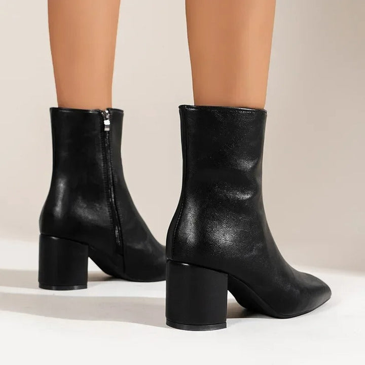Georgia | Elegant Block Heel Ankle Boots