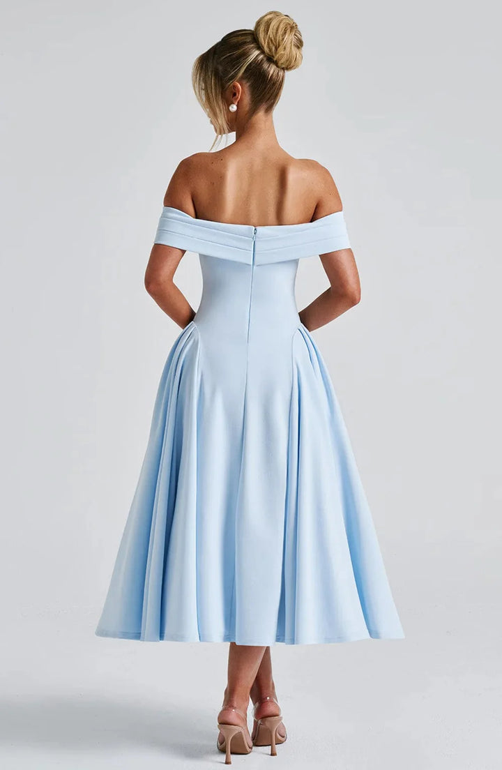 Isabella | Prom Off Shoulder Midi Dress