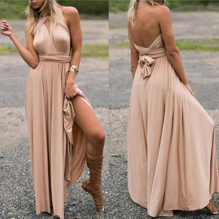 Aurora | Elegant Tie Waist Wedding Guest Dress