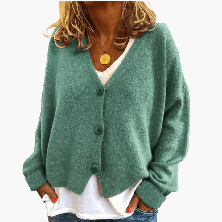 Amara | Relaxed Fit V-Neck Knit Cardigan