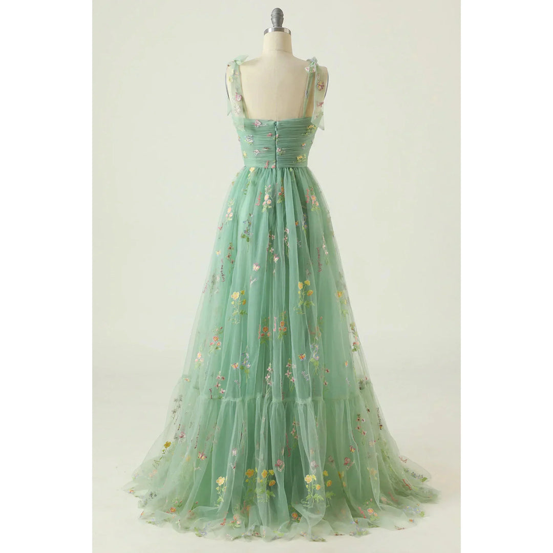 Celeste | Prom Embroidered Tulle Evening Dress
