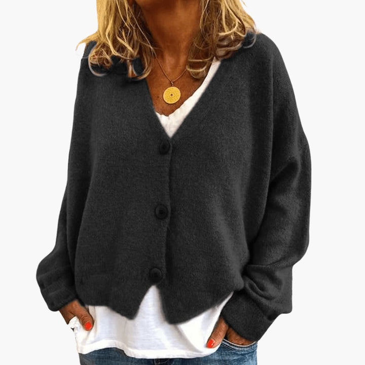Amara | Relaxed Fit V-Neck Knit Cardigan