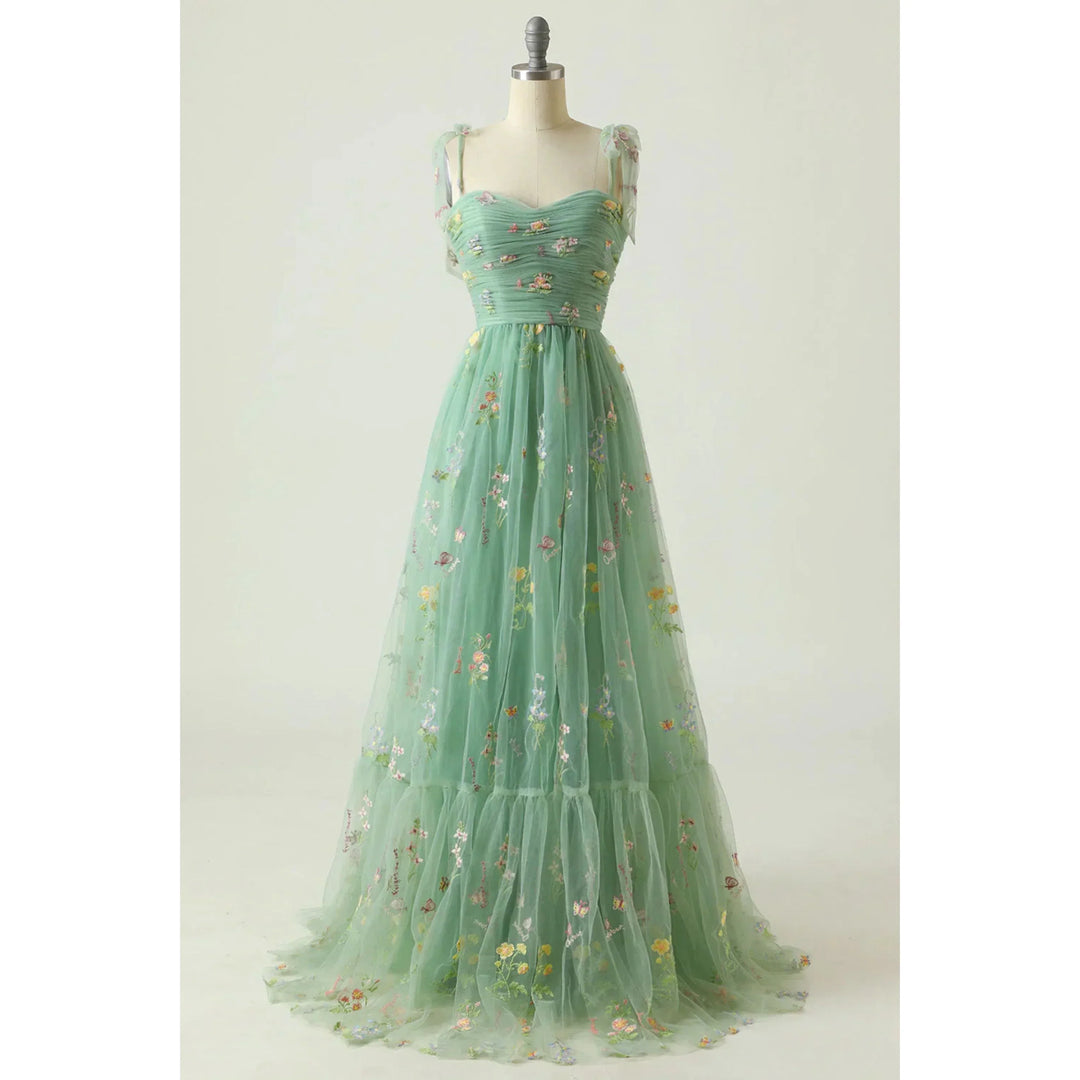 Celeste | Prom Embroidered Tulle Evening Dress