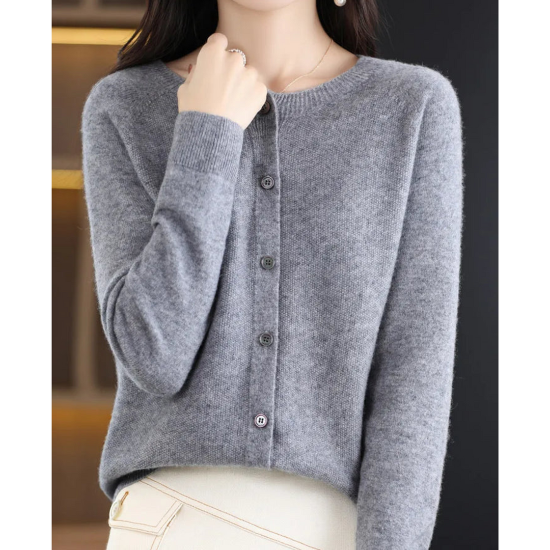 Arabella | Relaxed Button Front Knit Cardigan