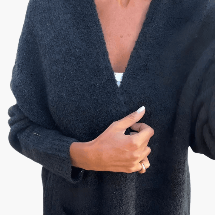 Amelia | Open Front Longline Knit Cardigan