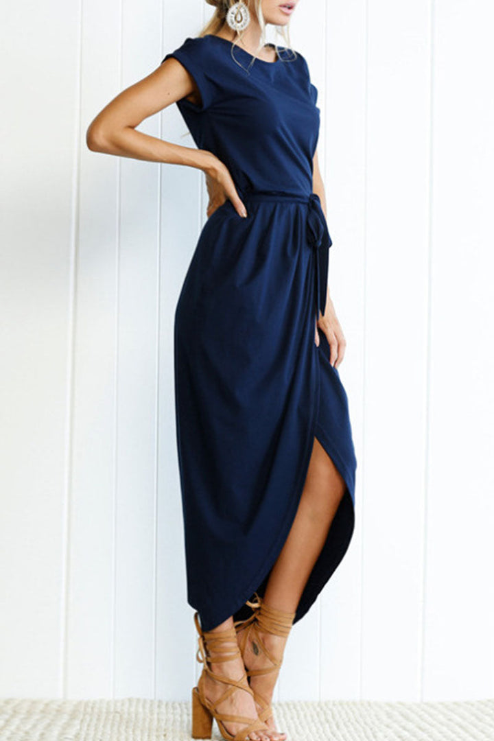 Isabella | Wedding Guest Short Sleeve Wrap Dress