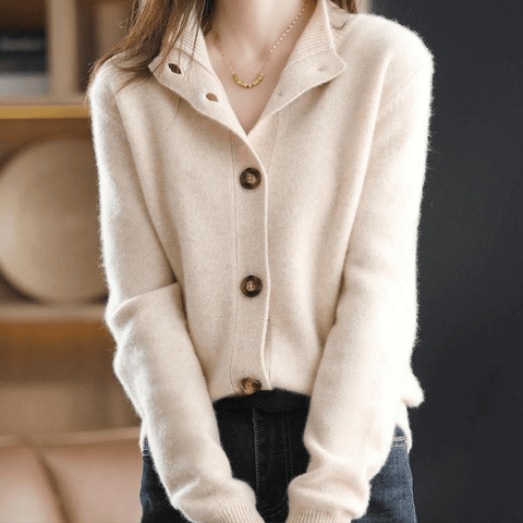 Naomi | Button Front Long Sleeve Cardigan