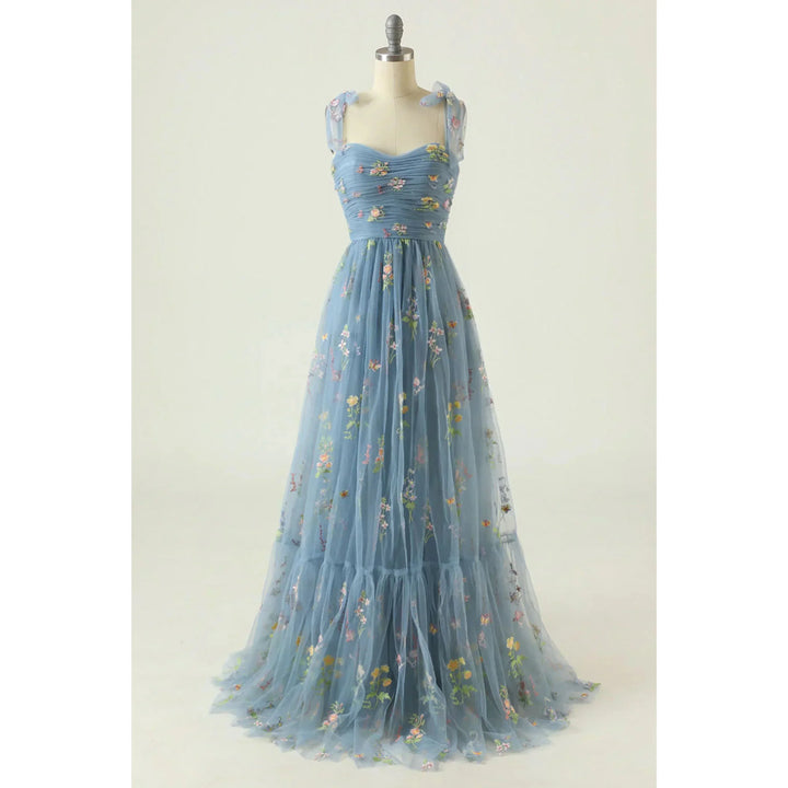 Celeste | Prom Embroidered Tulle Evening Dress
