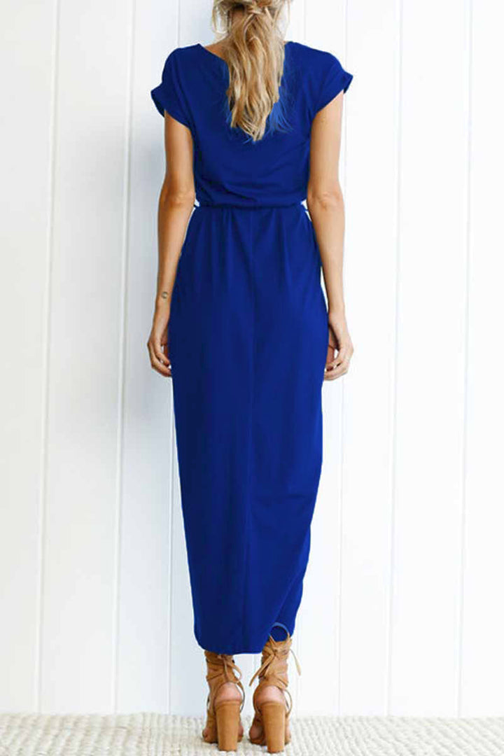 Isabella | Wedding Guest Short Sleeve Wrap Dress