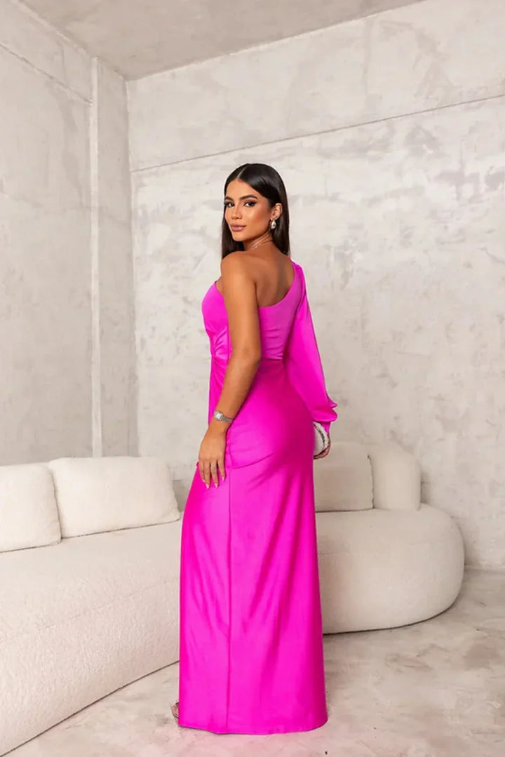 Isabella | Wedding Guest One Shoulder Maxi Dress
