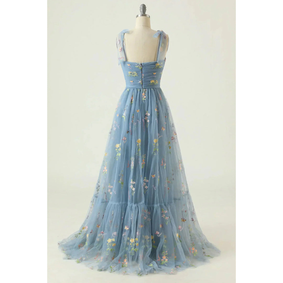 Celeste | Prom Embroidered Tulle Evening Dress