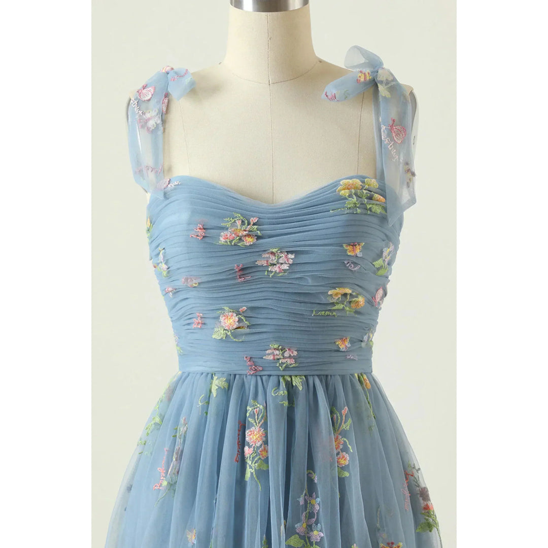 Celeste | Prom Embroidered Tulle Evening Dress