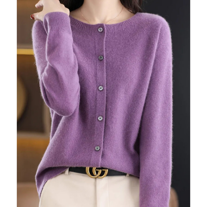 Arabella | Relaxed Button Front Knit Cardigan