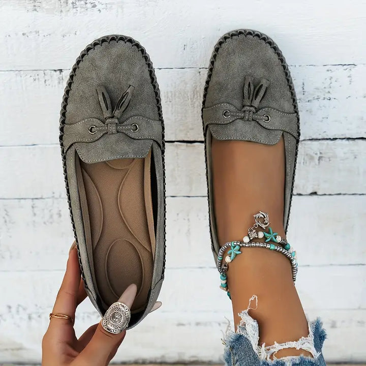 Emily | Tassel Detail Slip-On Comfort Loafers