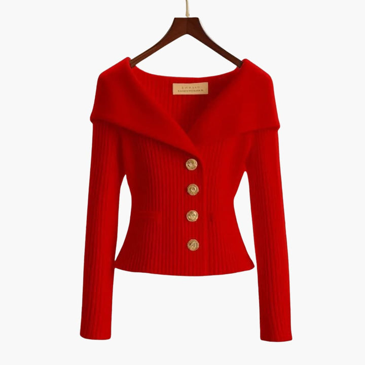Sierra | Ribbed Knit Button Front Cardigan