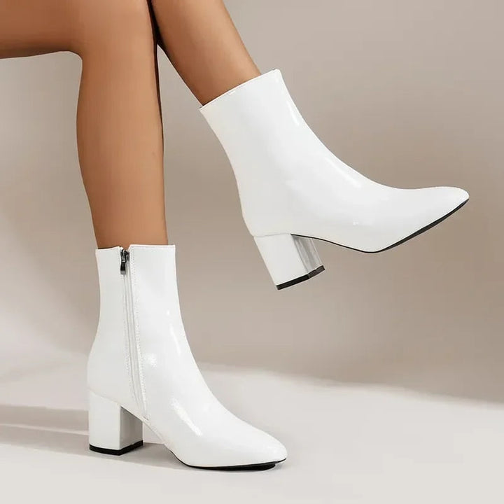 Georgia | Elegant Block Heel Ankle Boots