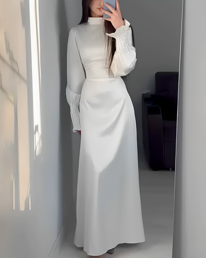 Arabella | Wedding Guest High Neck Evening Maxi Dress
