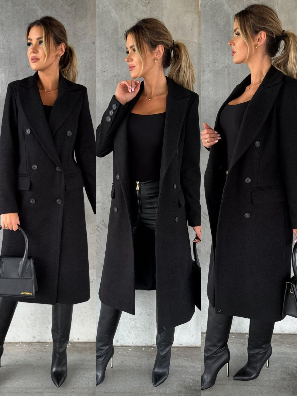 Isabella | Double Breasted Tailored Longline Coat