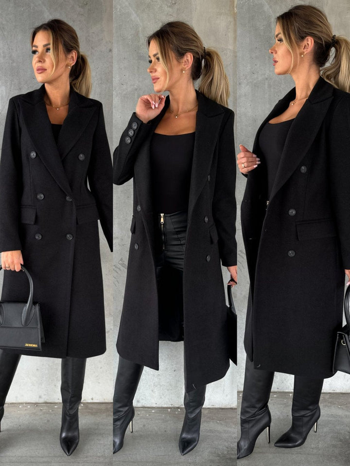 Isabella | Double Breasted Tailored Longline Coat