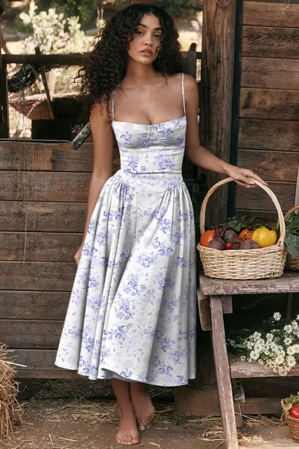Noelle | Wedding Guest Elegant A Line Midi Dress