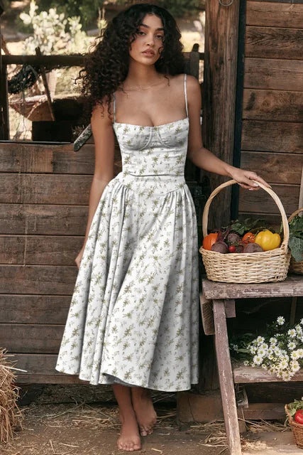 Noelle | Wedding Guest Elegant A Line Midi Dress