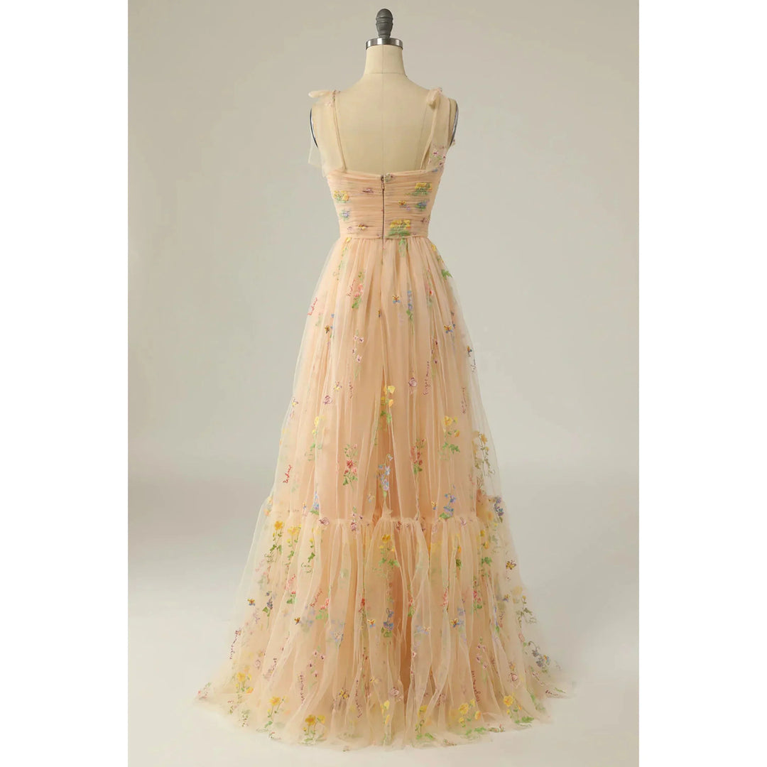 Celeste | Prom Embroidered Tulle Evening Dress