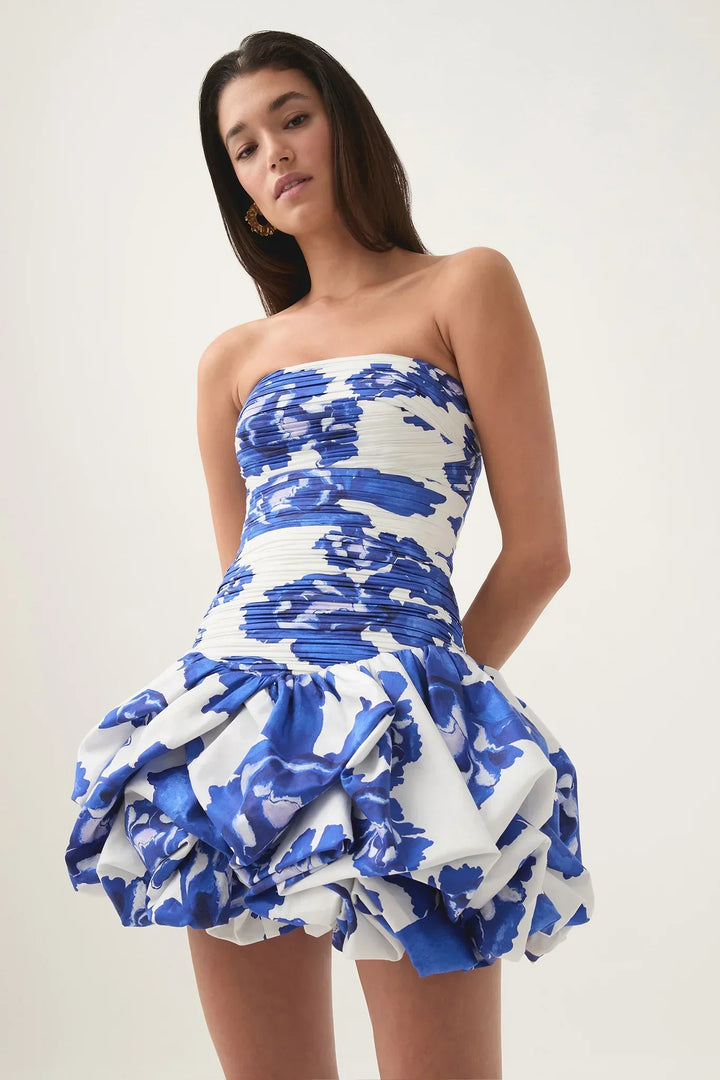 Amaya | Floral Printed Bandeau Mini Dress