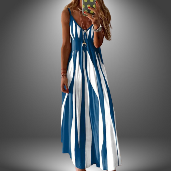 Amelia | Boho Flowing V-Neck Maxi Dress