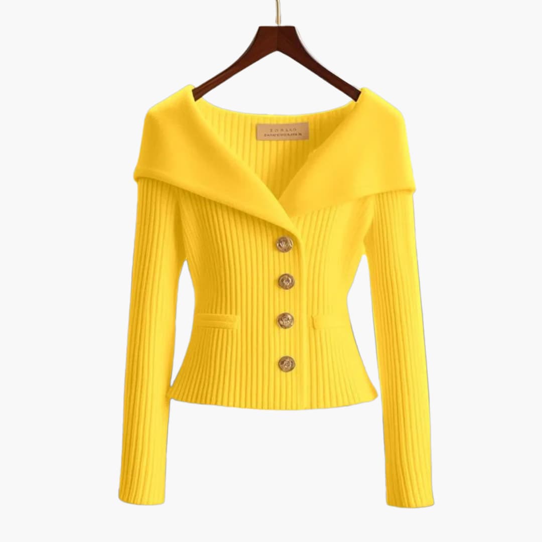 Sierra | Ribbed Knit Button Front Cardigan