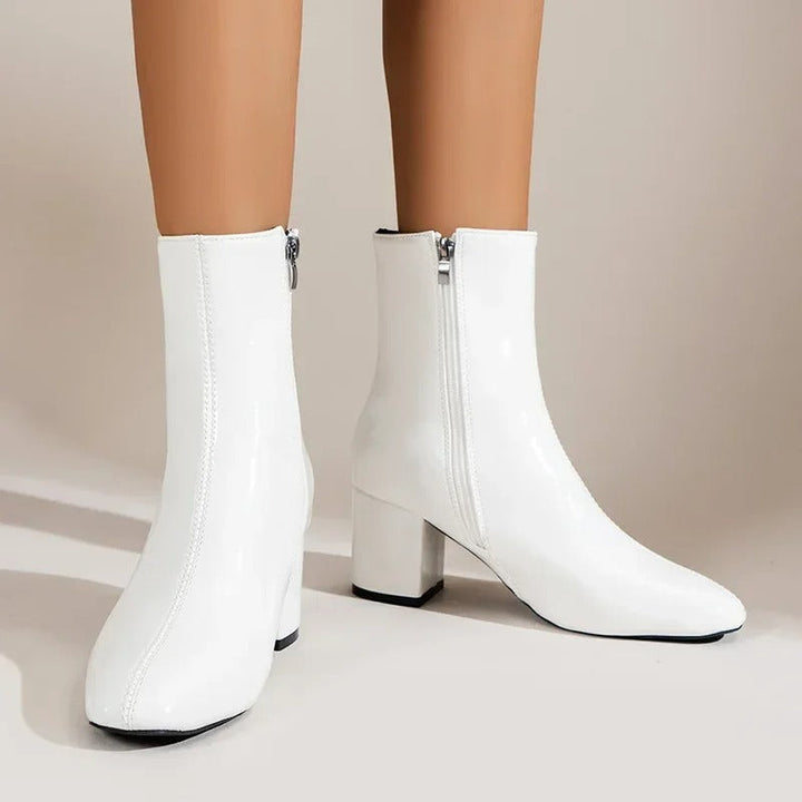Georgia | Elegant Block Heel Ankle Boots