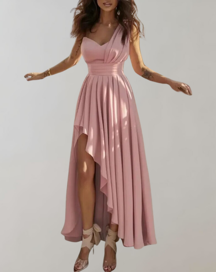 Victoria | Wedding Guest One Shoulder Maxi Dress