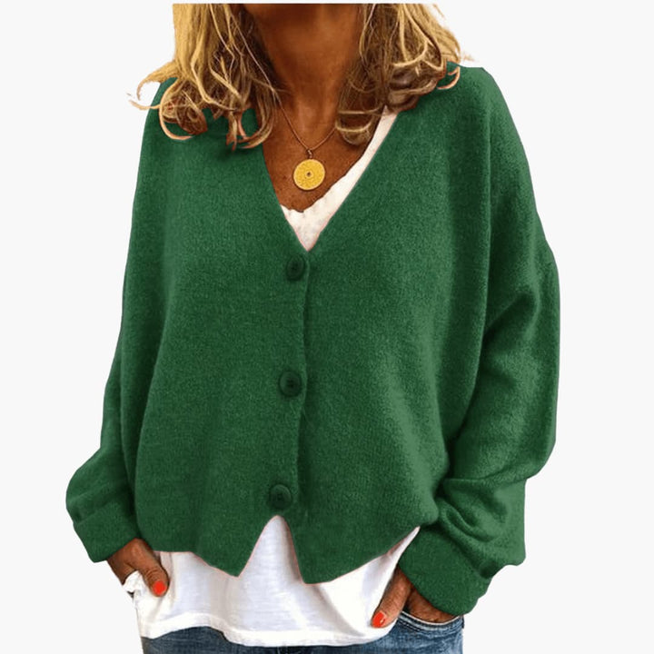 Amara | Relaxed Fit V-Neck Knit Cardigan