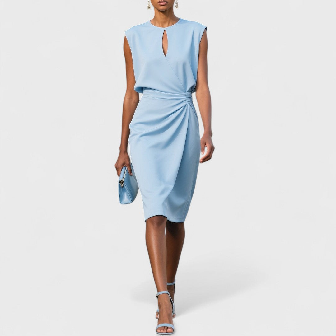 Sophia | Wedding Guest Ruched Midi Dress
