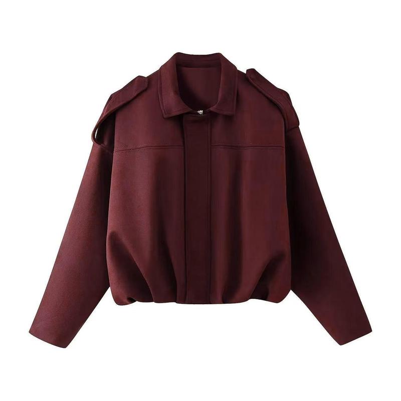 Gianna | Oversized Collared Bomber Jacket