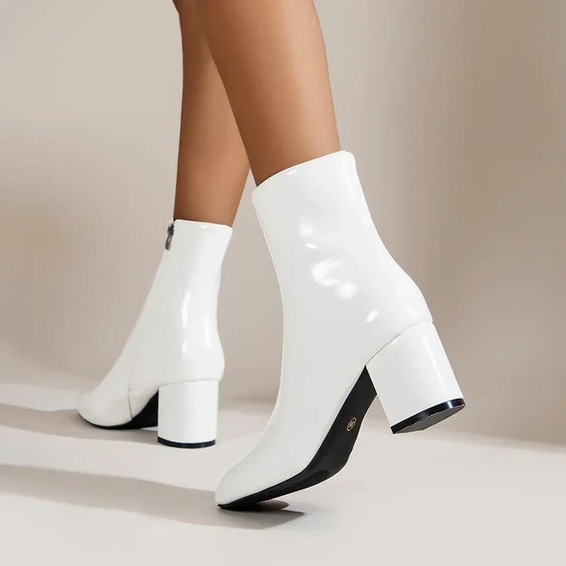 Georgia | Elegant Block Heel Ankle Boots