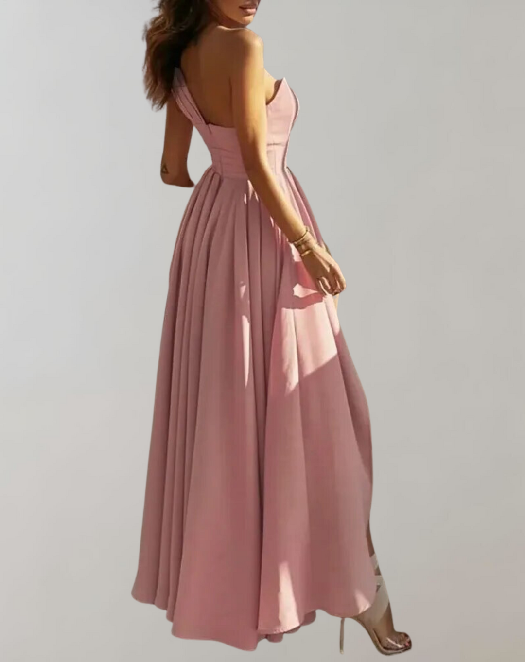 Victoria | Wedding Guest One Shoulder Maxi Dress