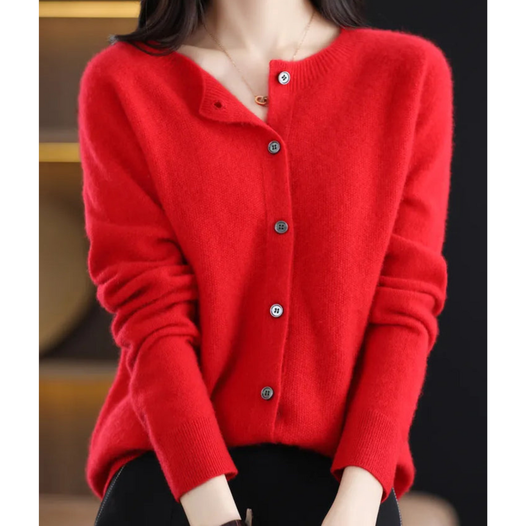 Arabella | Relaxed Button Front Knit Cardigan