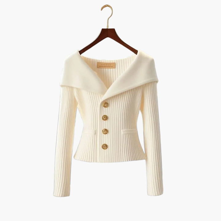 Sierra | Ribbed Knit Button Front Cardigan