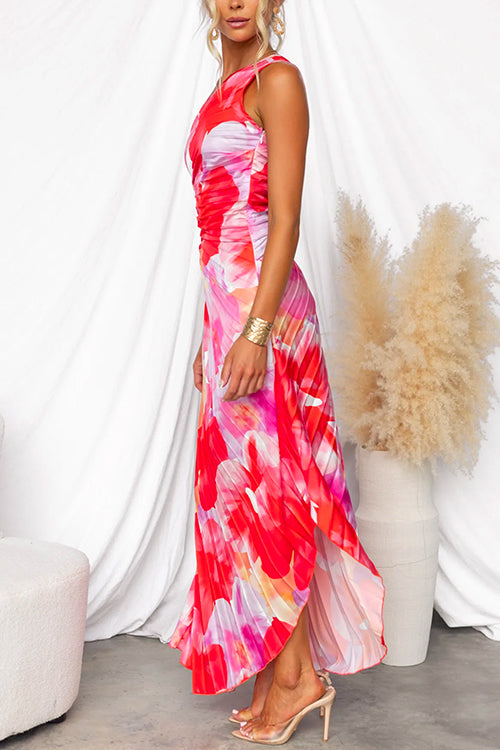 Isabella | Wedding Guest Floral One Shoulder Dress