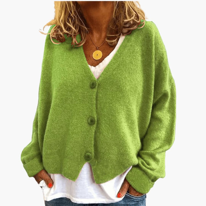 Amara | Relaxed Fit V-Neck Knit Cardigan