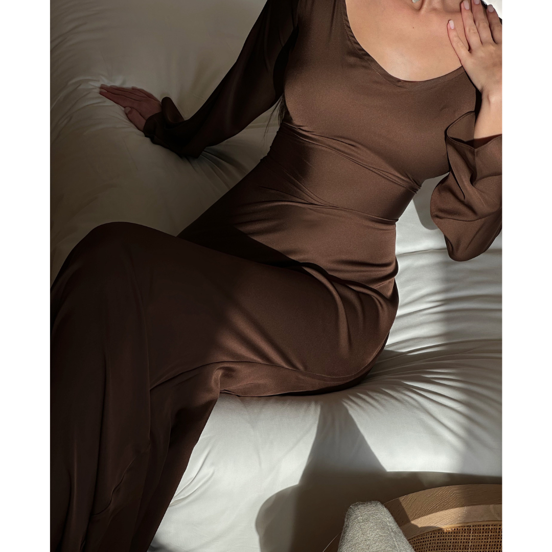 Sophia | Elegant Long Sleeve Maxi Dress