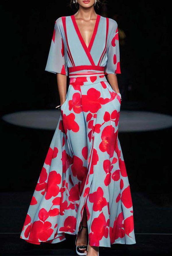 Vienna | Wedding Guest Floral Wrap Maxi Dress
