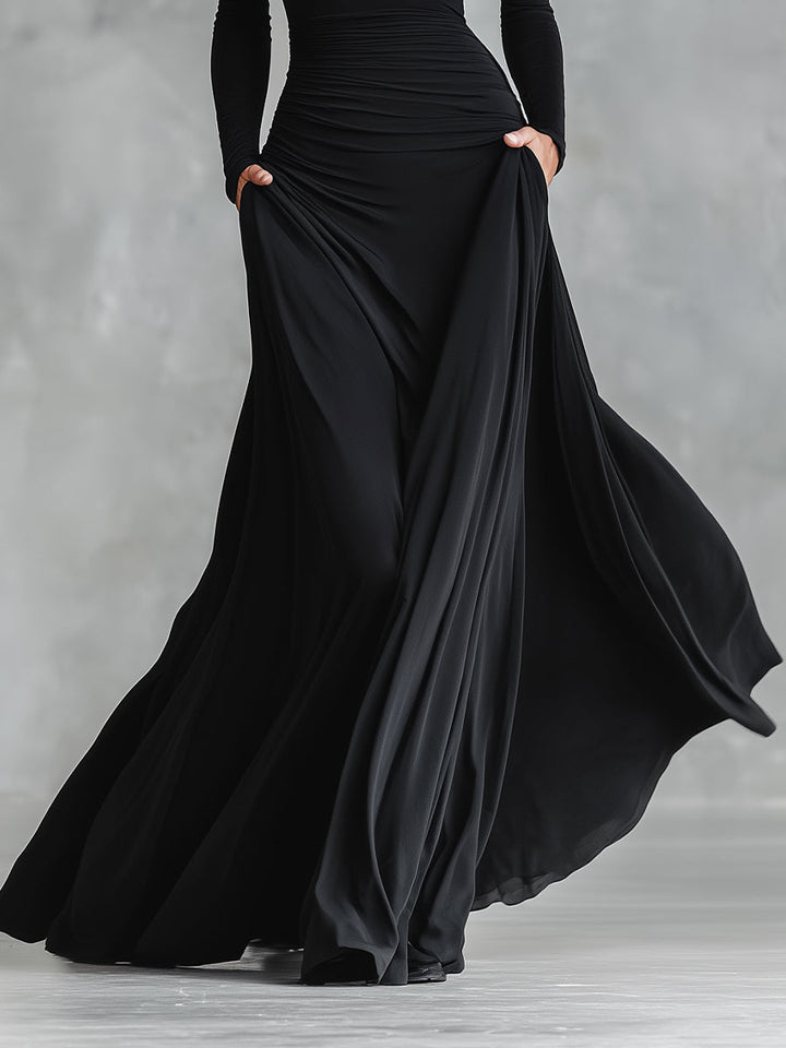 Alessa | Prom Ruched Long Sleeve Maxi Dress