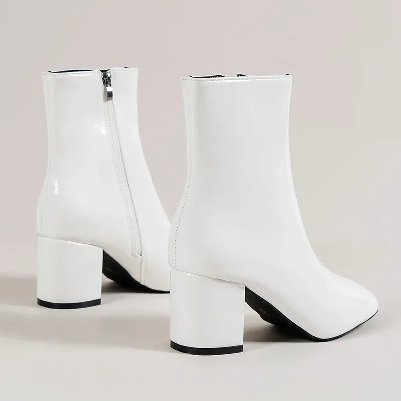 Georgia | Elegant Block Heel Ankle Boots
