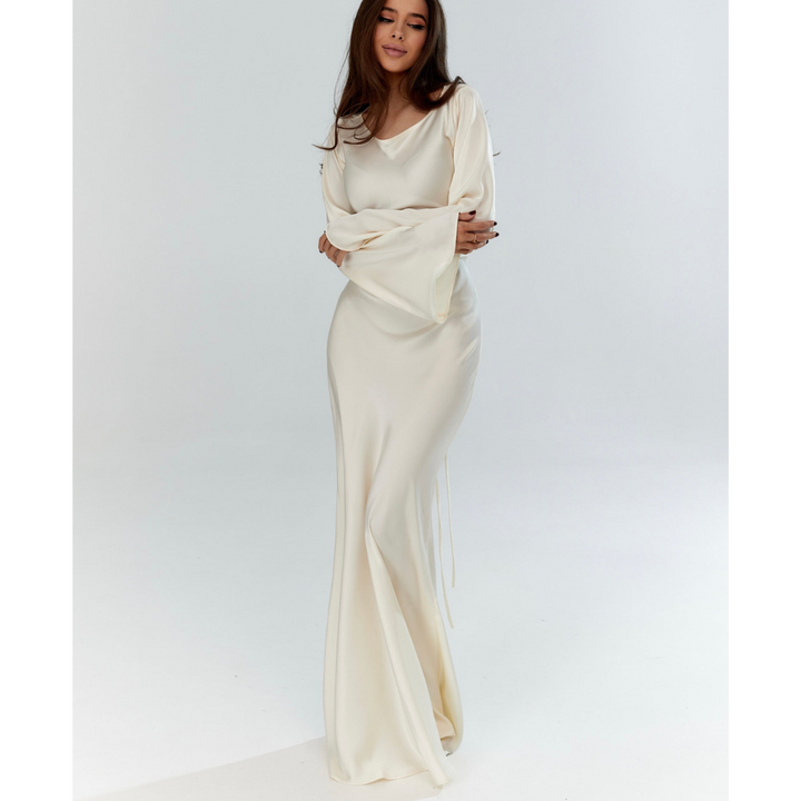 Sophia | Elegant Long Sleeve Maxi Dress