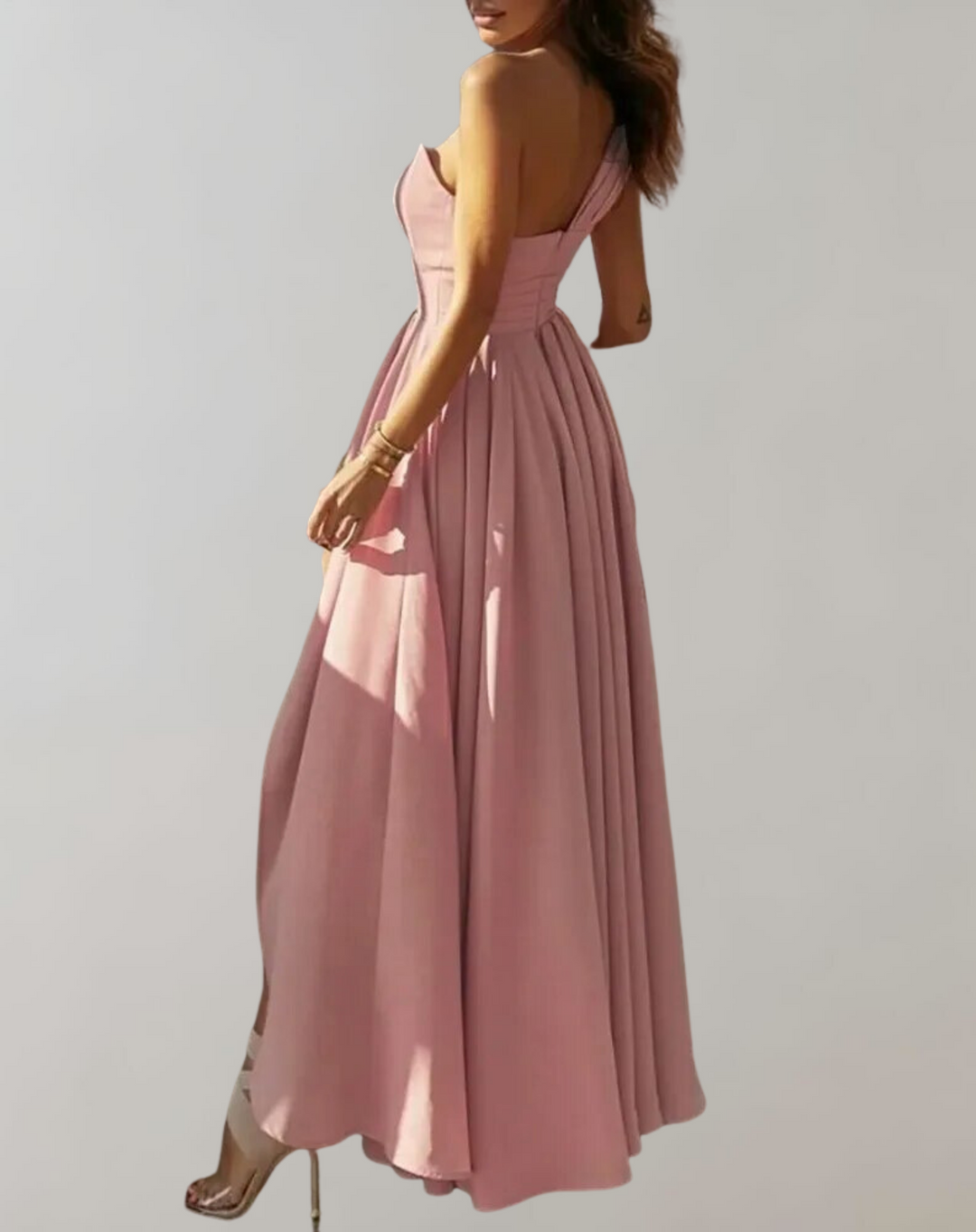 Victoria | Wedding Guest One Shoulder Maxi Dress