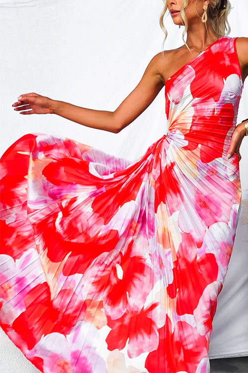 Isabella | Wedding Guest Floral One Shoulder Dress